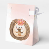 水色ハリネズミ子供の誕生日 フェイバーボックス (裏面サイド)