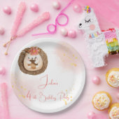 水色ハリネズミ子供の誕生日 ペーパープレート (パーティー)