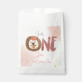 水色ハリネズミ第1誕生日 フェイバーバッグ (正面)