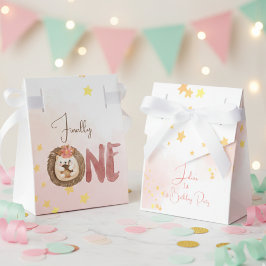 水色ハリネズミ第1誕生日 フェイバーボックス