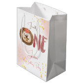 水色ハリネズミ第1誕生日 ミディアムペーパーバッグ (裏面アングル)