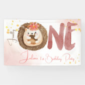 水色ハリネズミ第1誕生日 横断幕 (横)