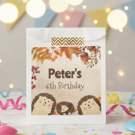 水色ハリネズミ誕生日ギフト フェイバーバッグ