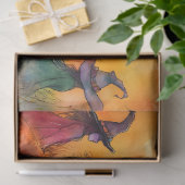 水色ハロウィーンウィッチズデコップページ 薄葉紙 (ギフト)