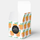 水色ハロウィーンカボチャのトリックまたはキャンディを処理 フェイバーボックス (オープン)