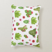 水色ハンドサク絵を描スのシームレスパターン アクセントクッション (裏面(縦))