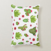 水色ハンドサク絵を描スのシームレスパターン アクセントクッション (正面(垂直))