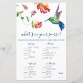 水色ハンミンバード財布の中に何が？ゲーム (正面)