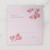 水色ハート結婚 プレイスカード (外部開封)