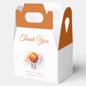 水色バスケットボールベビーシャワー フェイバーボックス (オープン)