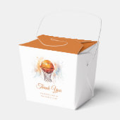 水色バスケットボールベビーシャワー フェイバーボックス (正面サイド)