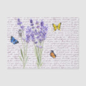 水色バタフライデカップラベンダー 薄葉紙 (正面)