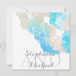 水色バタフライ海ショアウェディングイベント 招待状