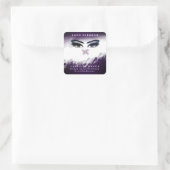 水色バタフライ魅力的ラッシュクリーナー スクエアシール (バッグ)