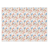 水色バッターアップベースボールバースデーパーティーテーブル テーブルクロス (正面(横))