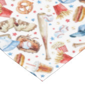 水色バッターアップベースボールバースデーパーティーテーブル テーブルクロス (アングル)