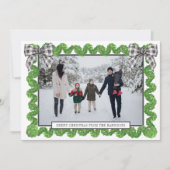 水色バッファロープレイドブラックボウガーランド写真 シーズンカード (正面)