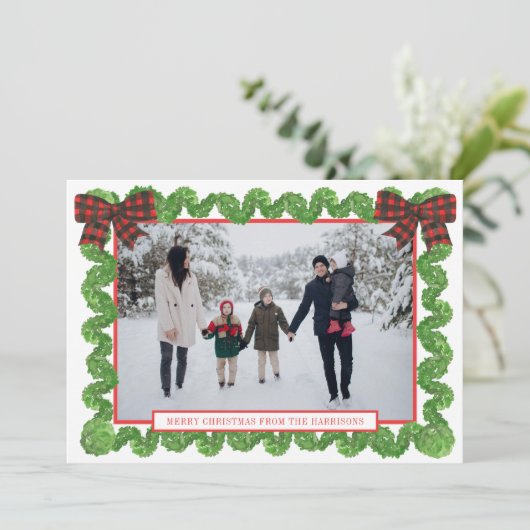 水色バッファロープレイドレッドボウガーランド写真 シーズンカード (スタンド正面)