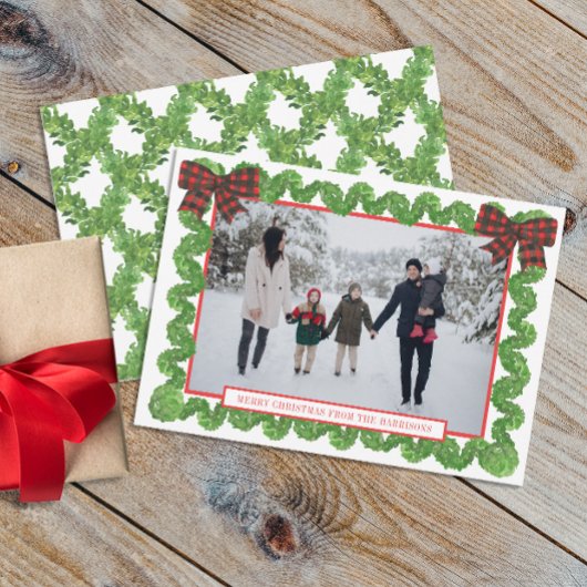 水色バッファロープレイドレッドボウガーランド写真 シーズンカード