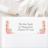 水色バラのアドレ縁どス ラベル (インサイチュ)