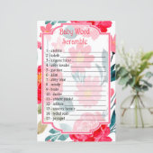 水色バラベビー単語スクランブルゲーム (スタンド正面)