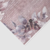 水色バラ金ゴールド手書きフローラの分離 薄葉紙 (詳細)