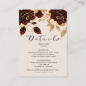 水色バラ金ゴールド詳細エンクロージャカード エンクロージャーカード (正面)