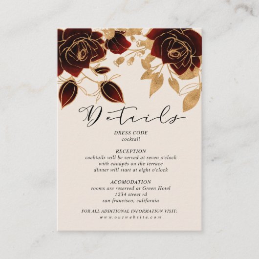 水色バラ金ゴールド詳細エンクロージャカード エンクロージャーカード (正面)