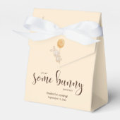 水色バルーンバニー赤ちゃんシャワーパーティーのお願い フェイバーボックス (正面サイド)