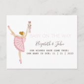 水色バレリーナナくるみ割りピンク 案内ポストカード (正面)