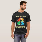水色バレーボールは通常のパパの例外と同じ Tシャツ (正面フル)