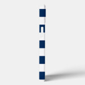 水色パイナップルトロピカルネイビーブルーストライプの Case-Mate iPhoneケース (裏面 / 右)