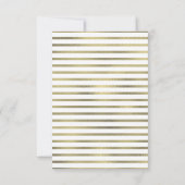 水色パイナップル幾何学的オアシスフェイクフォイル 招待状 (裏面)