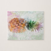 水色パイナップル ジグソーパズル (横)