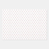 水色パインツリーレッドグリーンストライプクリスマス ラッピングペーパーシート (正面2)