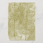 水色パインバウ冬の結婚式のシーティングチャート 招待状 (裏面)