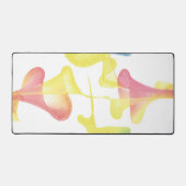 水色パステルスワールトランペットデスクマット デスクマット (正面)