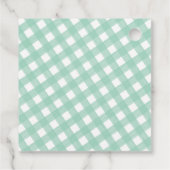 水色パステルツリークリスマスファミリーギフトラベル フェイバータグ (裏面)