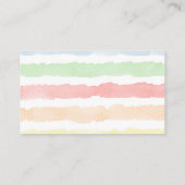 水色パステル虹おむつラッフル エンクロージャーカード (裏面)