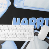 水色パーソナライズされたブルーゲーム デスクマット