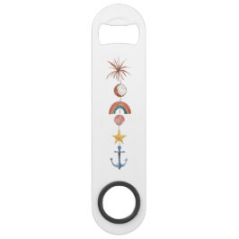 水色パーソナライズされたボトルオープナー スピード栓抜き