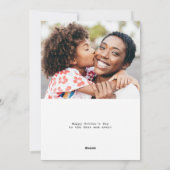 水色パープルフローラハッピーマザーズデイカード シーズンカード (裏面)