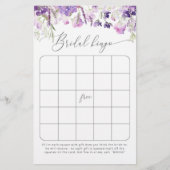 水色パープルフローラブライダルシャワービンゴゲーム (正面)