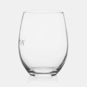 水色パームデスティネーションウェディングのお気に入り ステムなしワイングラス (左)