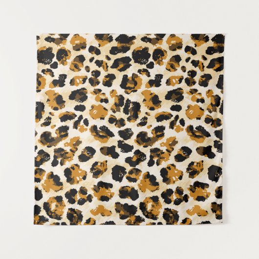 水色ヒョウの皮、絞り染めのグラデーション。 タペストリー (正面(横))