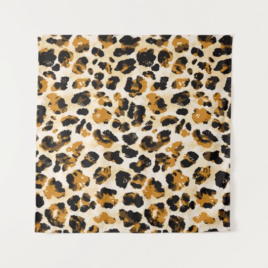 水色ヒョウの皮、絞り染めのグラデーション。 タペストリー (正面(横))