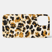 水色ヒョウの皮、絞り染めのグラデーション。 Case-Mate iPhoneケース (裏面 (横))