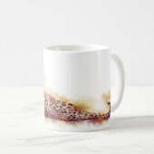 水色ヒョウ コーヒーマグカップ (正面右)