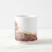 水色ヒョウ コーヒーマグカップ (中央)