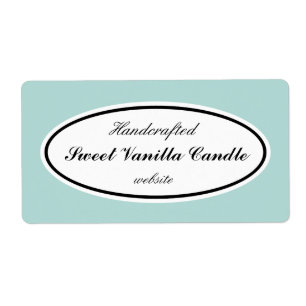 水色ビジネスラベル ラベル